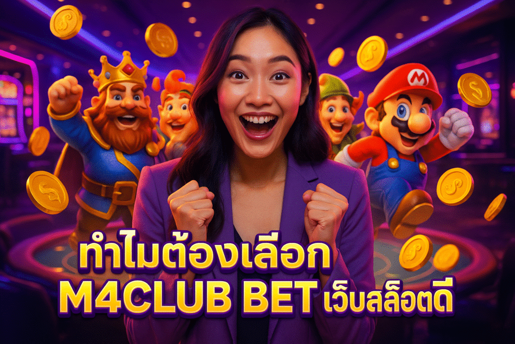 ทำไมต้องเลือก M4CLUB BET เว็บสล็อตดี