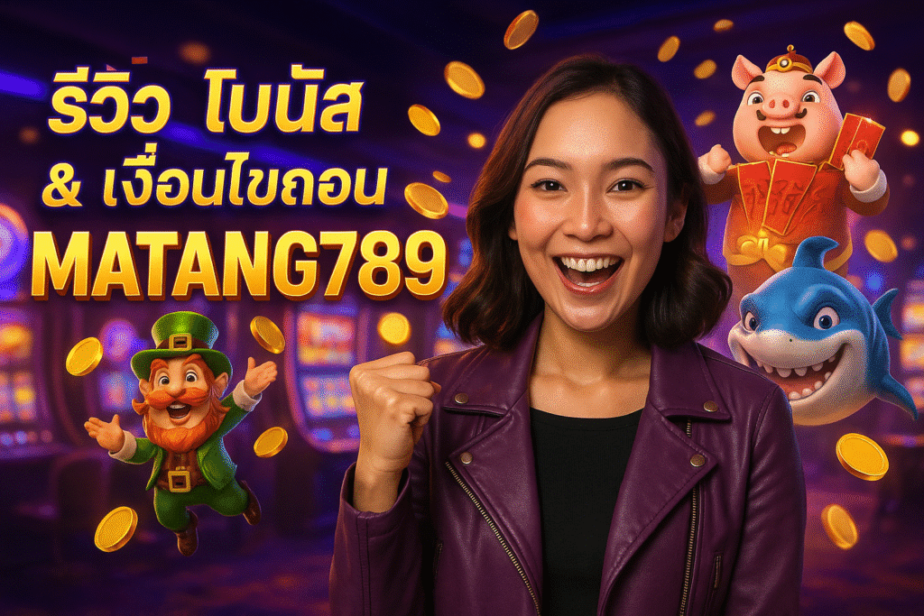 โบนัส & เงื่อนไขถอน MATANG789